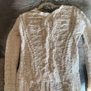 Cotton high low sweater